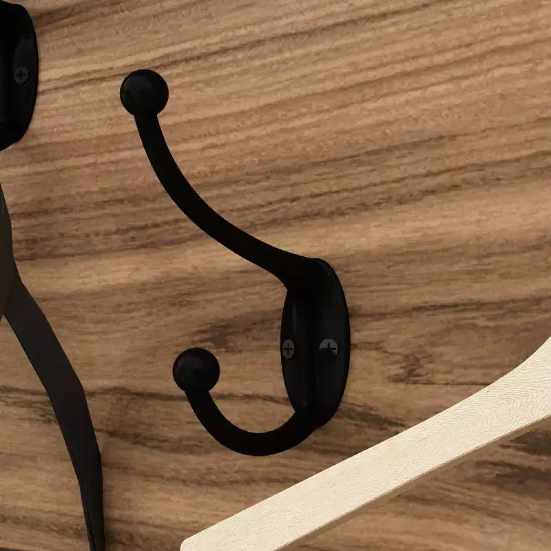 Banc d'entrée 3-en-1  en bois avec doubles patères et étagères