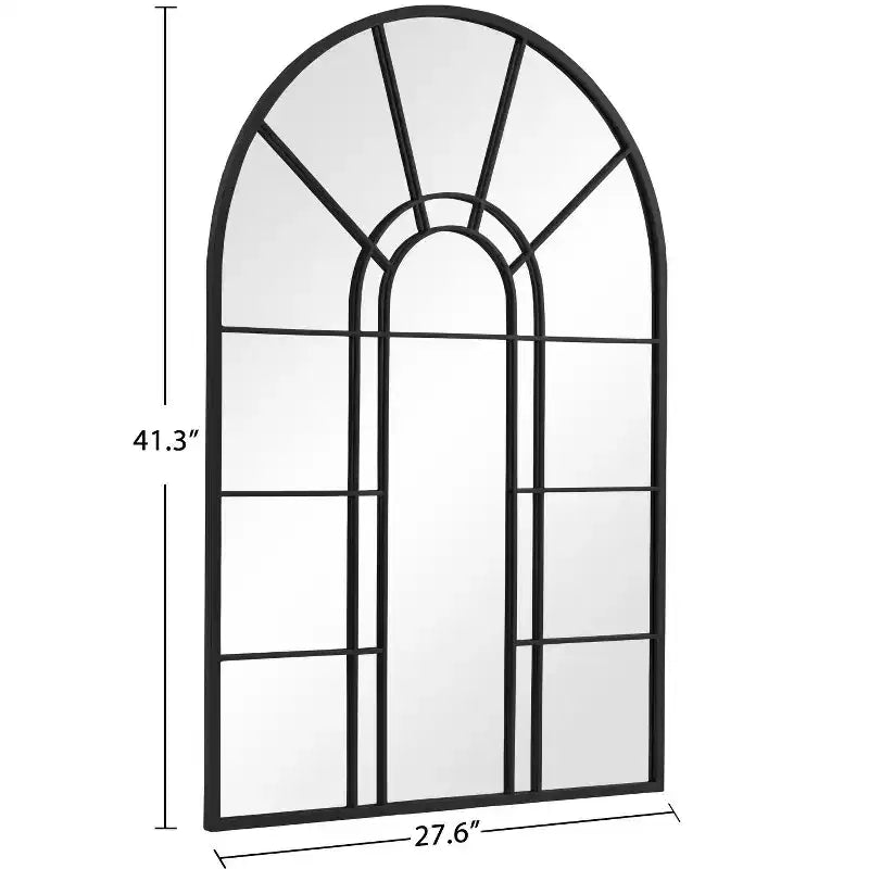  Miroir mural cintrée avec cadre en métal