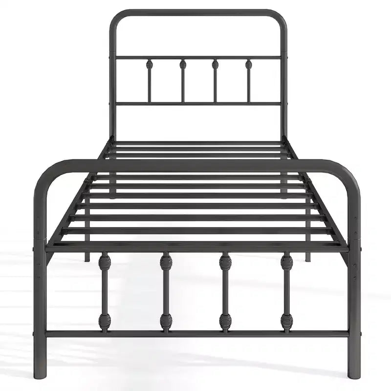 Cadre de lit grand lit/très grand lit/lit double avec tête de lit Rangement sous le lit Aucun sommier tapissier requis Noir