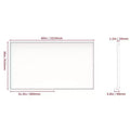 Modern Black Frame Bathroom Mirror: Oversized, Aluminum, Wall Mounted, Vertical/Horizontal