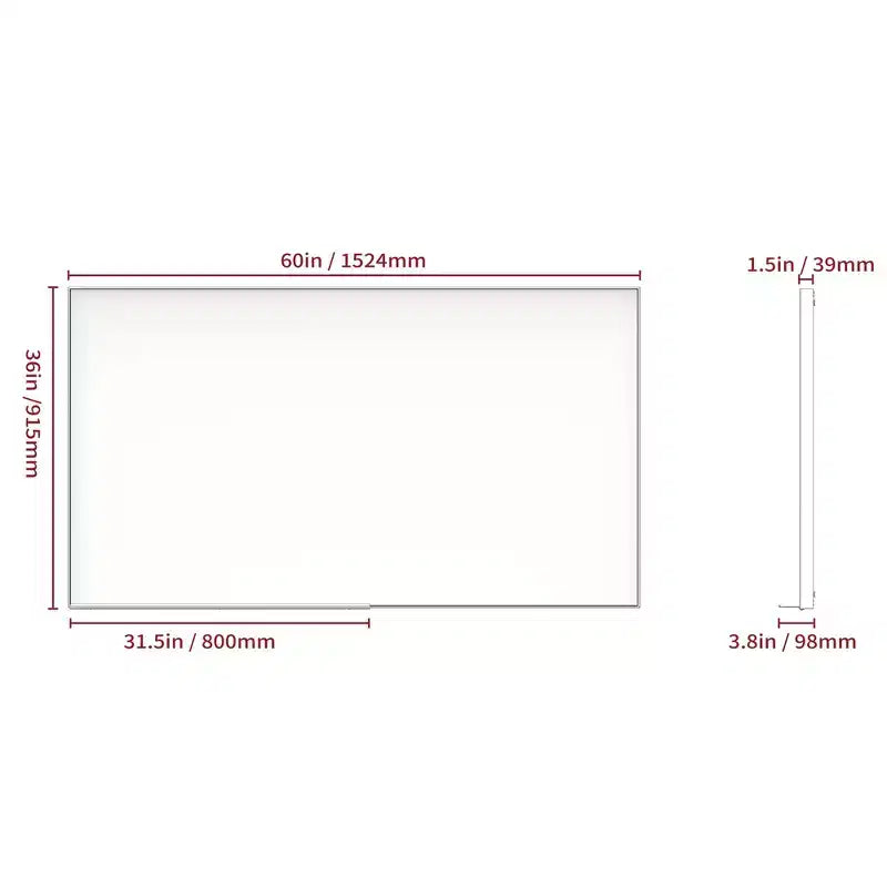 Modern Black Frame Bathroom Mirror: Oversized, Aluminum, Wall Mounted, Vertical/Horizontal
