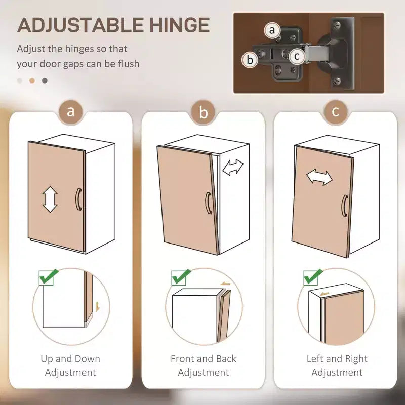 Garde-manger de cuisine 4 portes de 64 po, meuble de rangement autonome avec 3 étagères réglables pour la cuisine, la salle à manger ou le salon, chêne