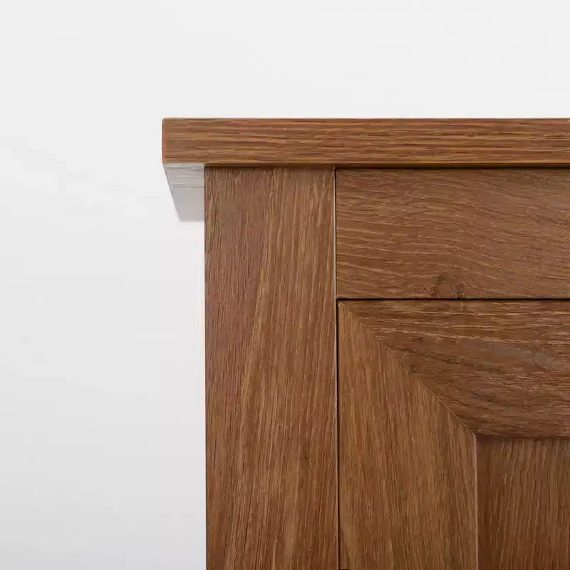 Garde-manger de cuisine 4 portes de 64 po, meuble de rangement autonome avec 3 étagères réglables pour la cuisine, la salle à manger ou le salon, chêne