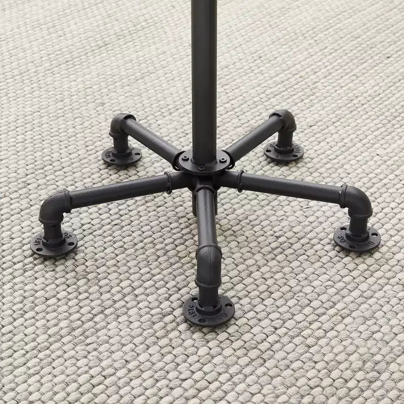 Lot de 2 tabourets de bar hauteur comptoir, chaises de salle à manger avec dossier pour la maison ou la cuisine, assemblage facile, marron