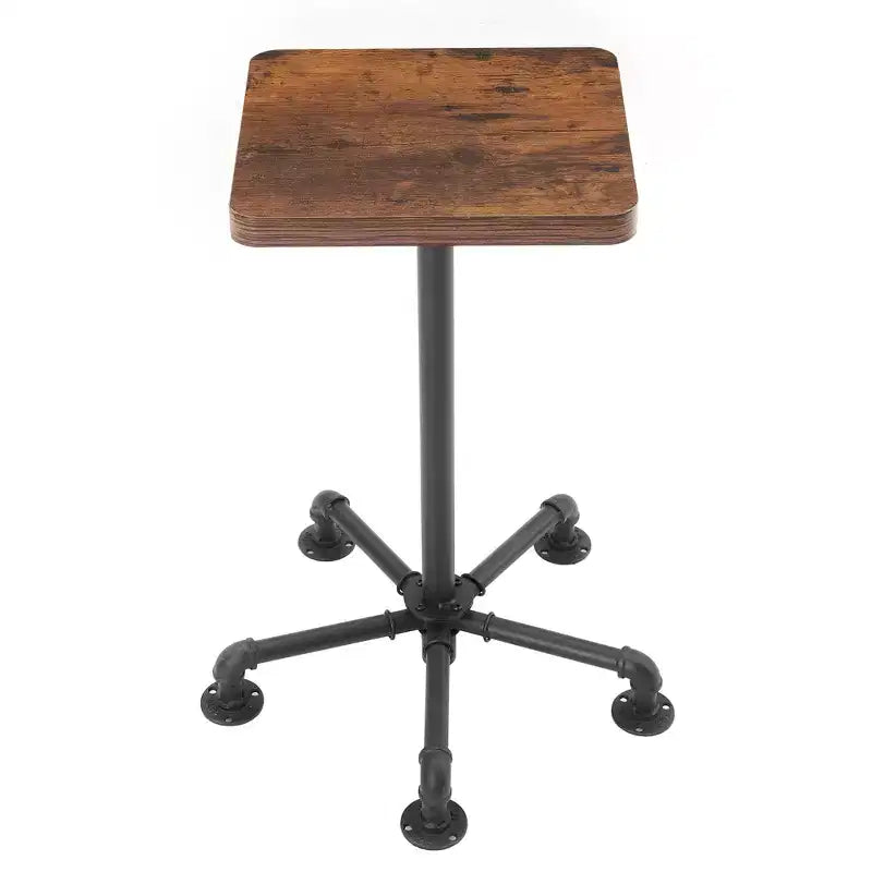 Lot de 2 tabourets de bar hauteur comptoir, chaises de salle à manger avec dossier pour la maison ou la cuisine, assemblage facile, marron