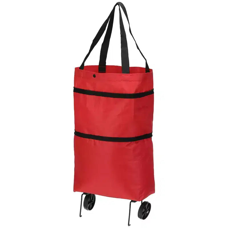 Sac de courses pliable étanche et portable avec roues 13-18 pouces