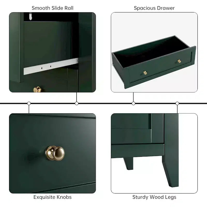 Commode à 5 tiroirs pour chambre à coucher, commode haute en bois avec rangement profond, commode moderne pour entrée et couloir