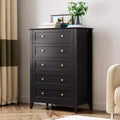COZONY 5 Drawer Dresser for Bedroom, Tall Wooden Chest of Drawers with Deep Storage, Modern Dresser for Entryway Hallway