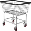 VEVOR Wire Laundry Cart,2.8Bushel Wire Laundry Basket with Wheels,26.7''x21.7''x26.4''Commercial Wire Laundry Basket Cart,SteelFrame,4Casters,Silver