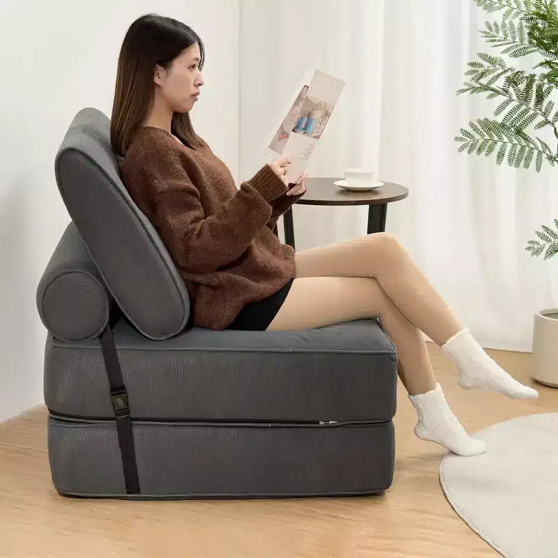 Canapé-lit pliant avec dossier réglable, canapé-lit simple portable pour salon et bureau