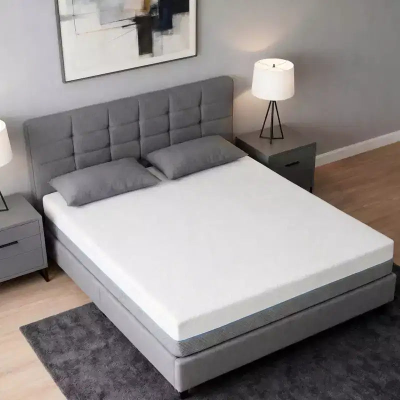 Dyonery double-sided memory foam mattress with detachable cover, offering two sleeping experience options