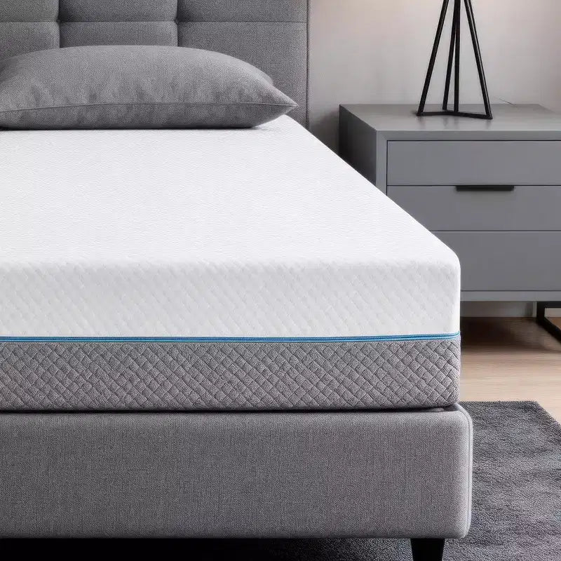 Matelas à mémoire de forme double face avec housse amovible, offrant deux options d'expérience de sommeil