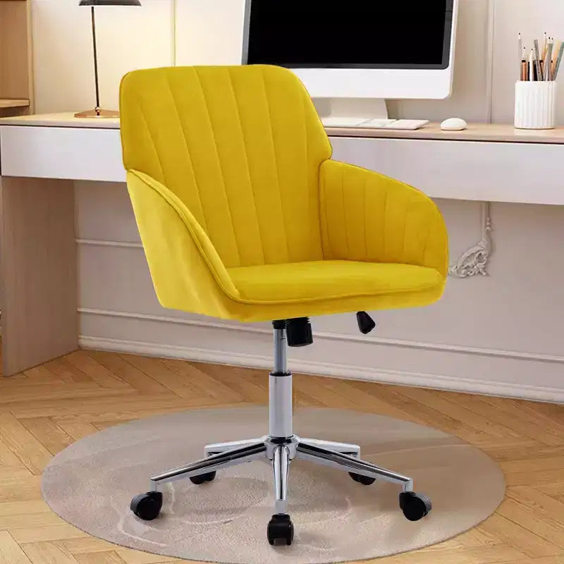 Chaise de bureau réglable, chambre à coucher, chaise pivotante ergonomique, dossier et assise, confortable pour les longues heures assises