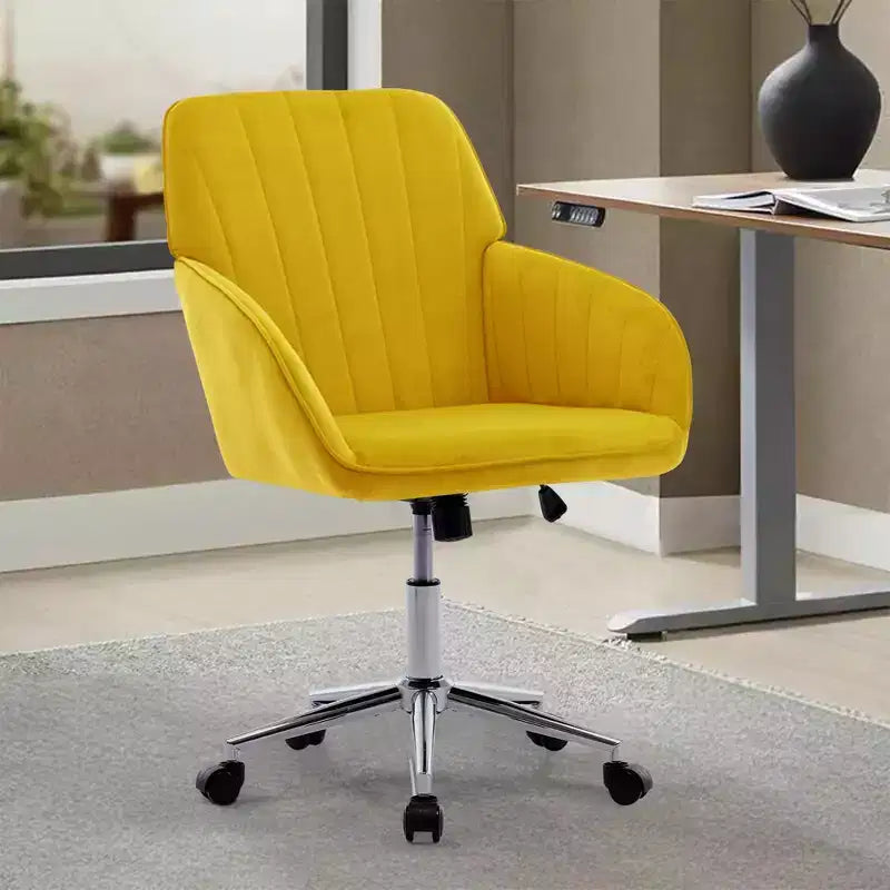 Chaise de bureau réglable, chambre à coucher, chaise pivotante ergonomique, dossier et assise, confortable pour les longues heures assises