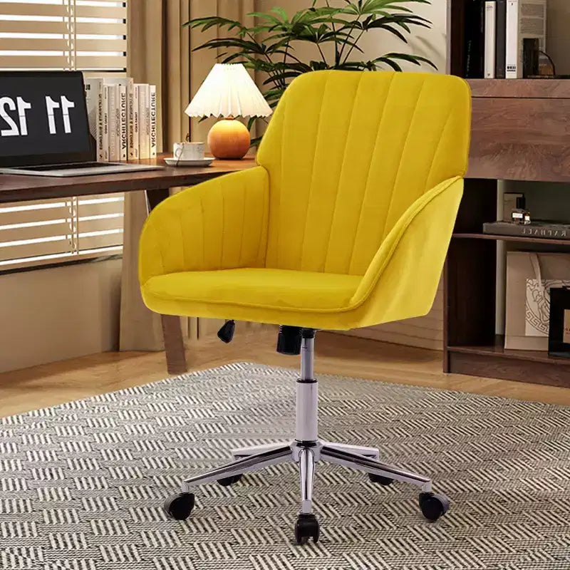 Chaise de bureau réglable, chambre à coucher, chaise pivotante ergonomique, dossier et assise, confortable pour les longues heures assises