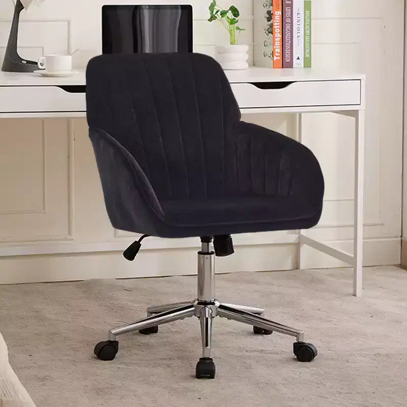Chaise de bureau réglable, chambre à coucher, chaise pivotante ergonomique, dossier et assise, confortable pour les longues heures assises