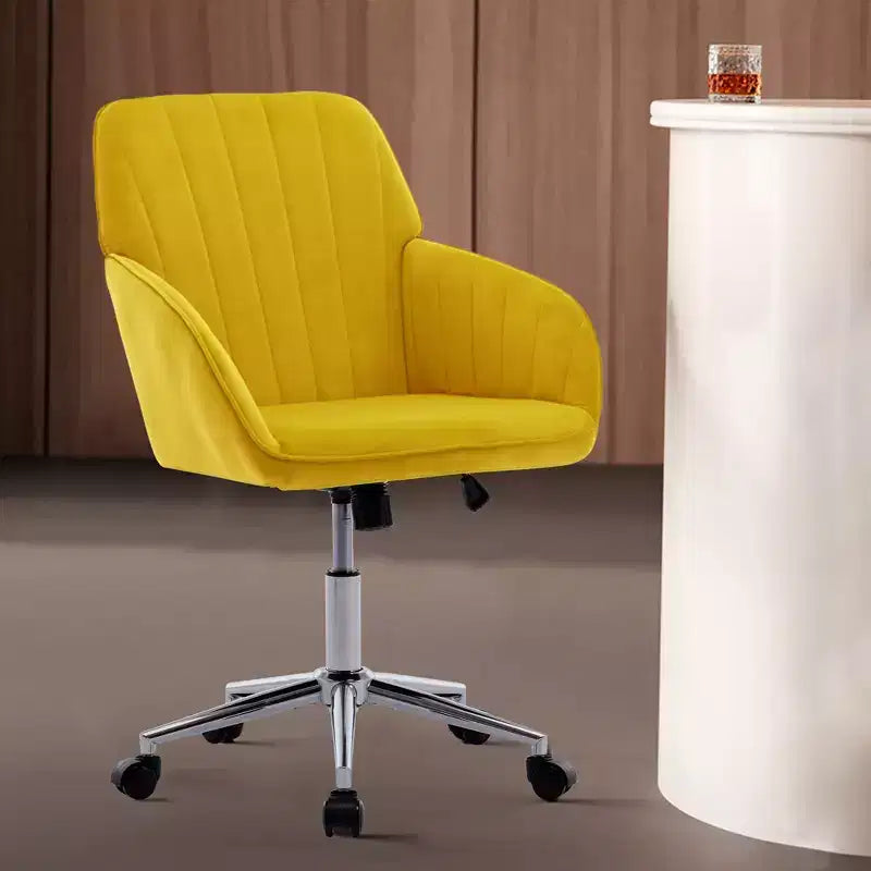 Chaise de bureau réglable, chambre à coucher, chaise pivotante ergonomique, dossier et assise, confortable pour les longues heures assises