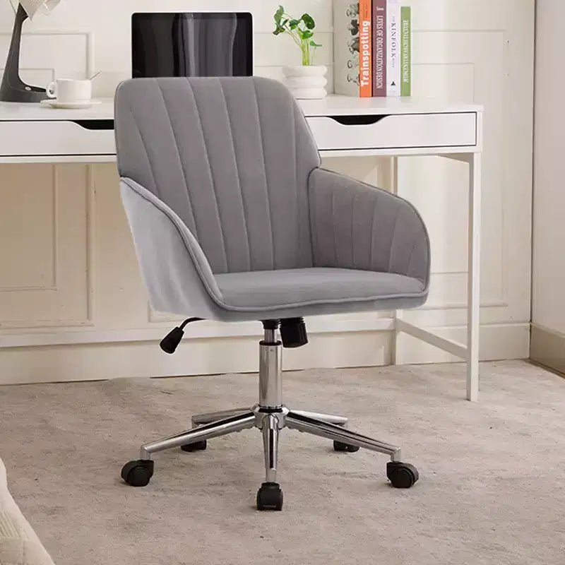 Chaise de bureau réglable, chambre à coucher, chaise pivotante ergonomique, dossier et assise, confortable pour les longues heures assises