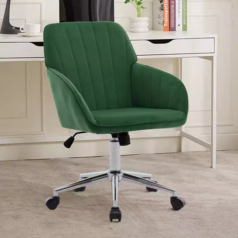 Chaise de bureau réglable, chambre à coucher, chaise pivotante ergonomique, dossier et assise, confortable pour les longues heures assises