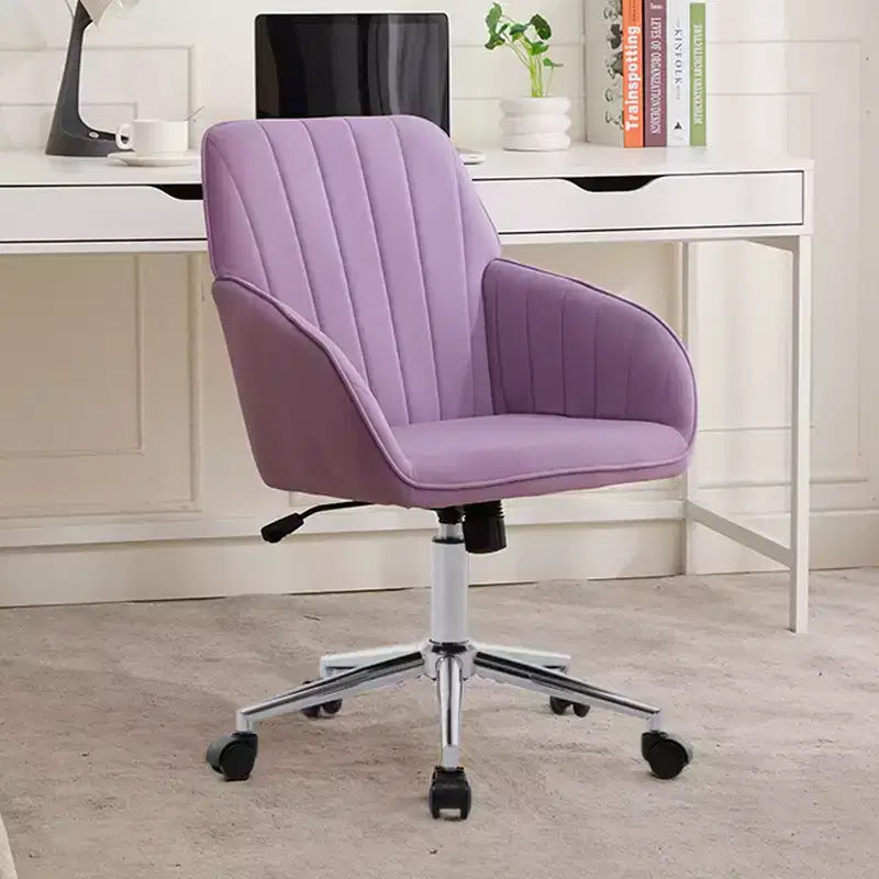 Chaise de bureau réglable, chambre à coucher, chaise pivotante ergonomique, dossier et assise, confortable pour les longues heures assises