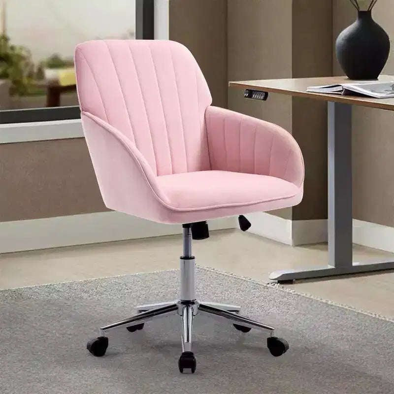 Chaise de bureau réglable, chambre à coucher, chaise pivotante ergonomique, dossier et assise, confortable pour les longues heures assises