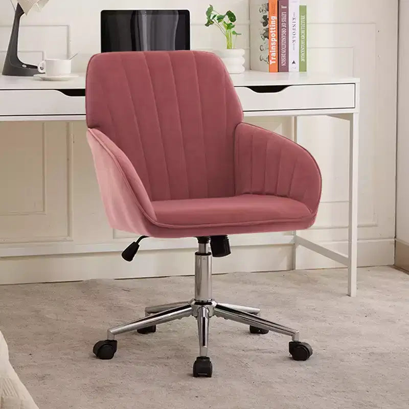 Chaise de bureau réglable, chambre à coucher, chaise pivotante ergonomique, dossier et assise, confortable pour les longues heures assises