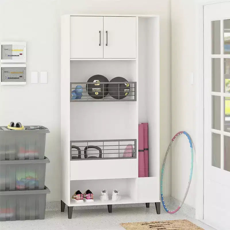 Armoire de rangement de sport en boi pour garage et organisation domestique