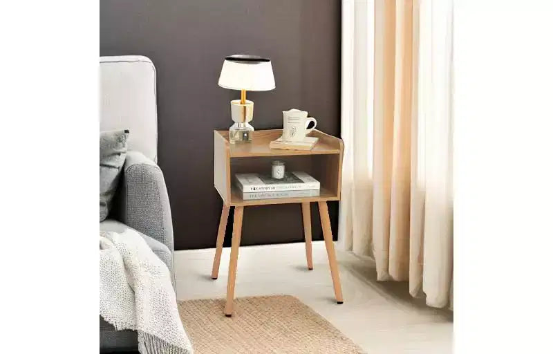 Table de chevet, table d'appoint de chambre moderne du milieu du siècle