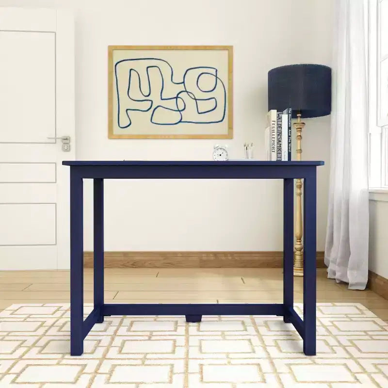 Bureau d'écriture en bois massif, bureau simple pour chambre à coucher, bureau d'étude pour bureau à domicile, 39.5