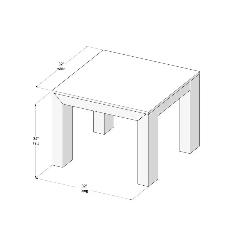 Table d'angle carrée moderne en bois massif, table d'appoint 32 pour salon, table de chevet
