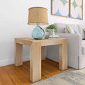 Table d'angle carrée moderne en bois massif, table d'appoint 32 pour salon, table de chevet