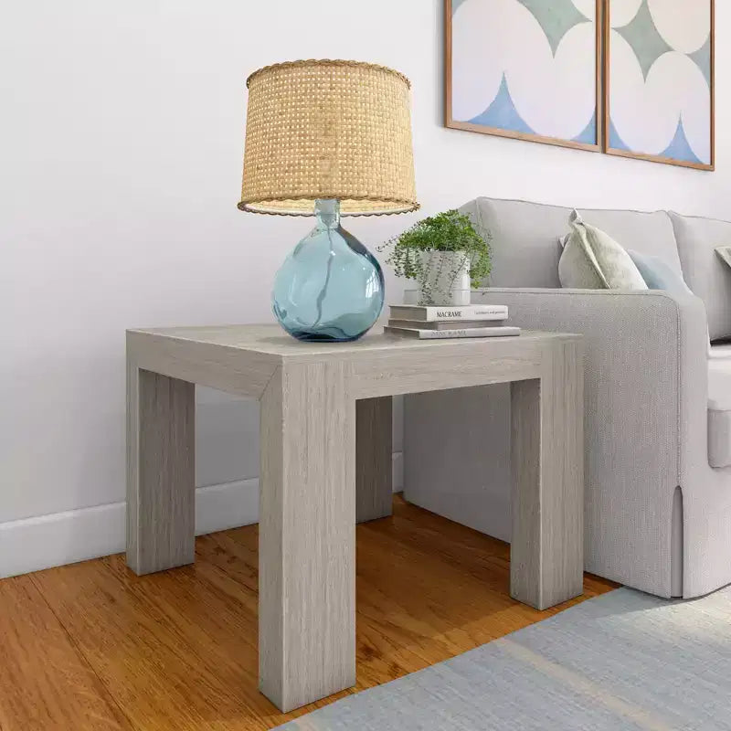 Table d'angle carrée moderne en bois massif, table d'appoint 32 pour salon, table de chevet